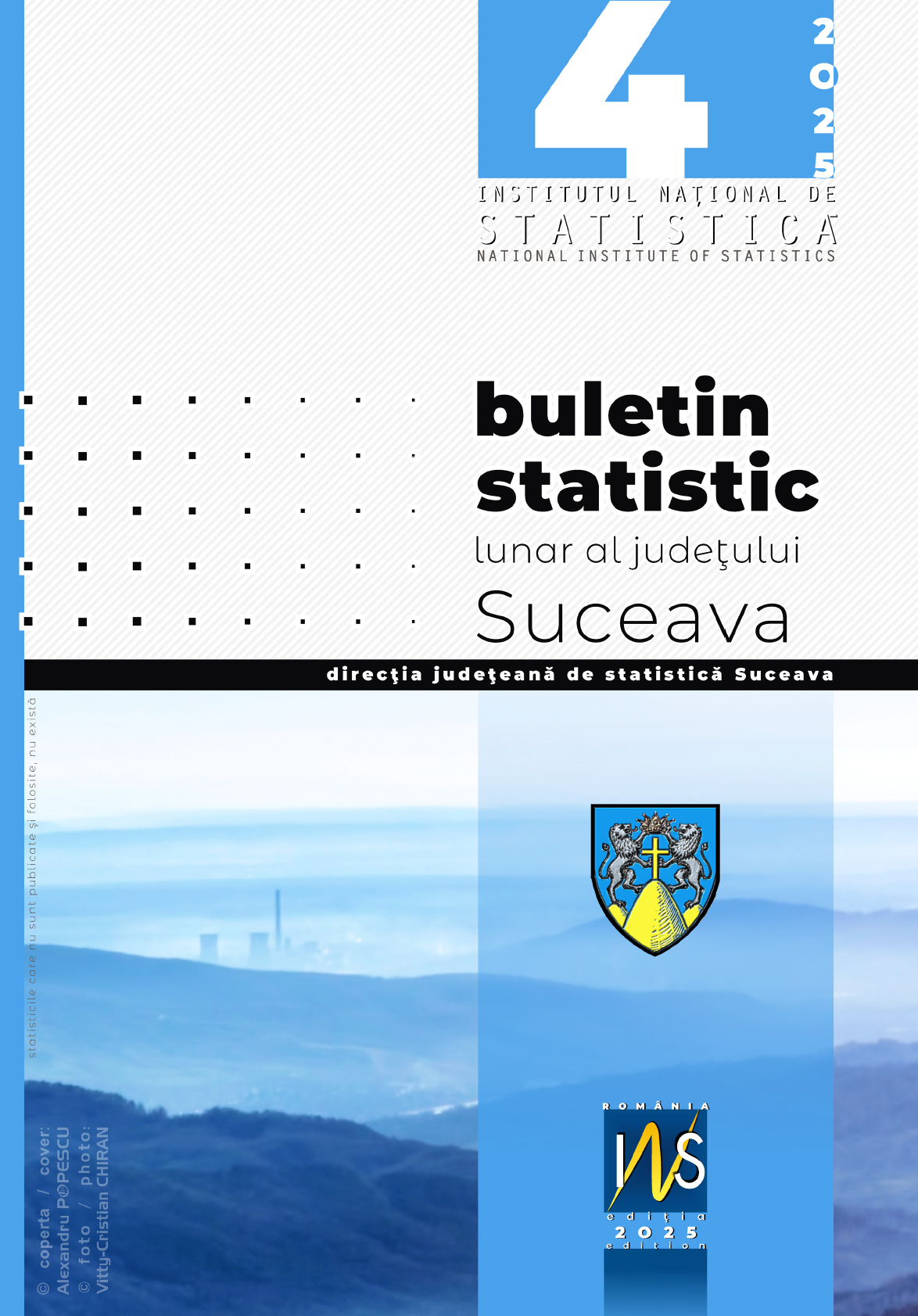 A aparut buletinul statistic lunar aprilie 2025